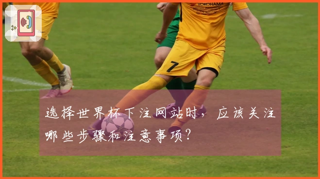 选择世界杯下注网站时，应该关注哪些步骤和注意事项？