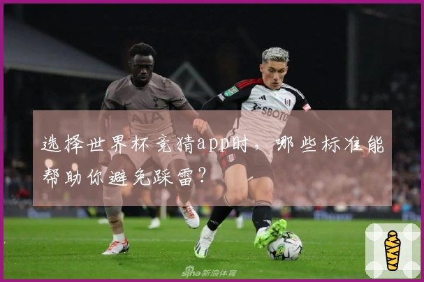 选择世界杯竞猜app时，哪些标准能帮助你避免踩雷？